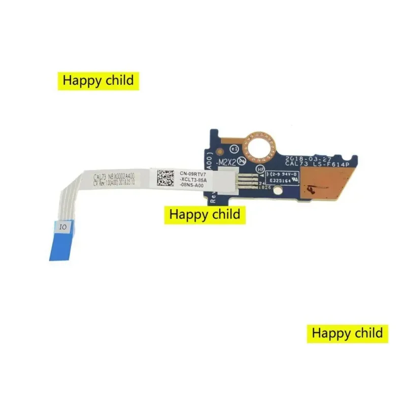 Power Button Board With Cable For DELL G3 3779 0KYPHT LS-F614P 09RTV7 CAL73