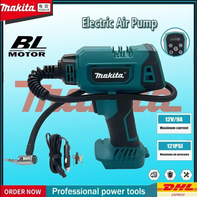 

Makita Cordless Electric Air Pump 18V Battery Rechargeable Automatic Car Tire Inflator Portable Home Power Tools