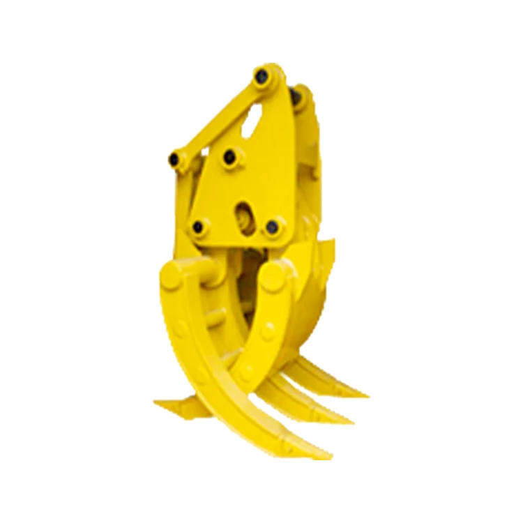 Excavator Hydraulic Rotating Grapple Wooden Log  Stone