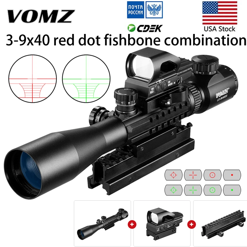

Охотничий прицел 3-9X40, прицел с проводом, дальномер, сетка, Охотничья пневматическая винтовка с оленем, арбалет, мил-ДОТ, прицел, тактический оптический прицел