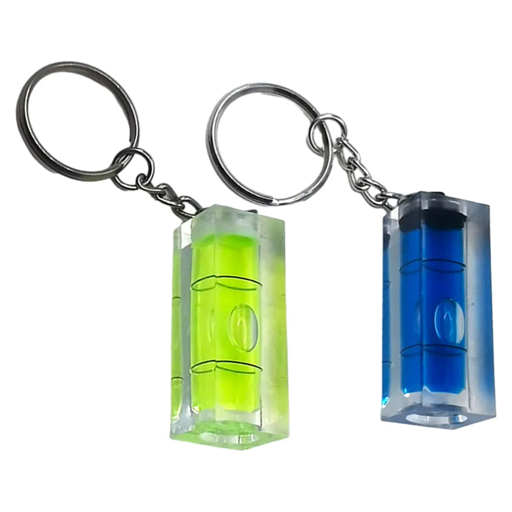 1PC PTZ T-Type Level SquareLevel Green BullseyeLevel Horizontal Inclinometer Mini Measuring Tool Key Ring