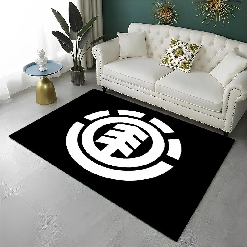 Alfombra Antideslizante para Sala de Estar, Alfombra Suave para Dormitorio, Sala de Juegos, Sofá, Decoración del Hogar, Felpudo, Patineta Clásica E-Element de Boardsport