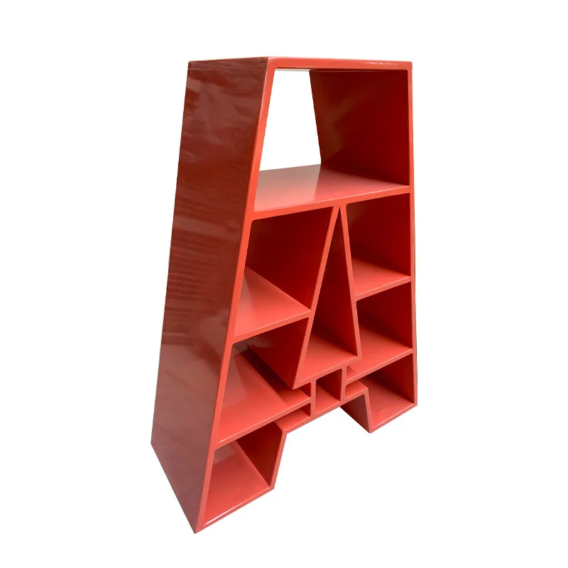 Creative children's alphabet bookshelf kindergarten bookcase digital modeling shelf