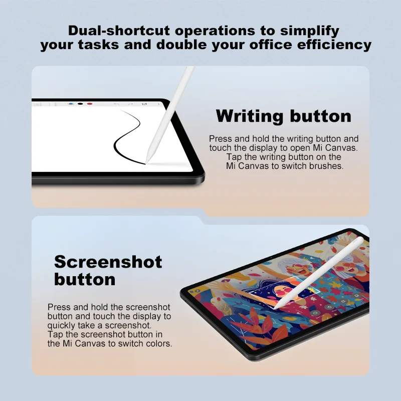POCO Pad Tablet Touch Pen 4096-levels pressure sensitivity 240Hz touch sampling rate Bluetooth 5.1 Redmi Pad Pro POCO Smart Pen