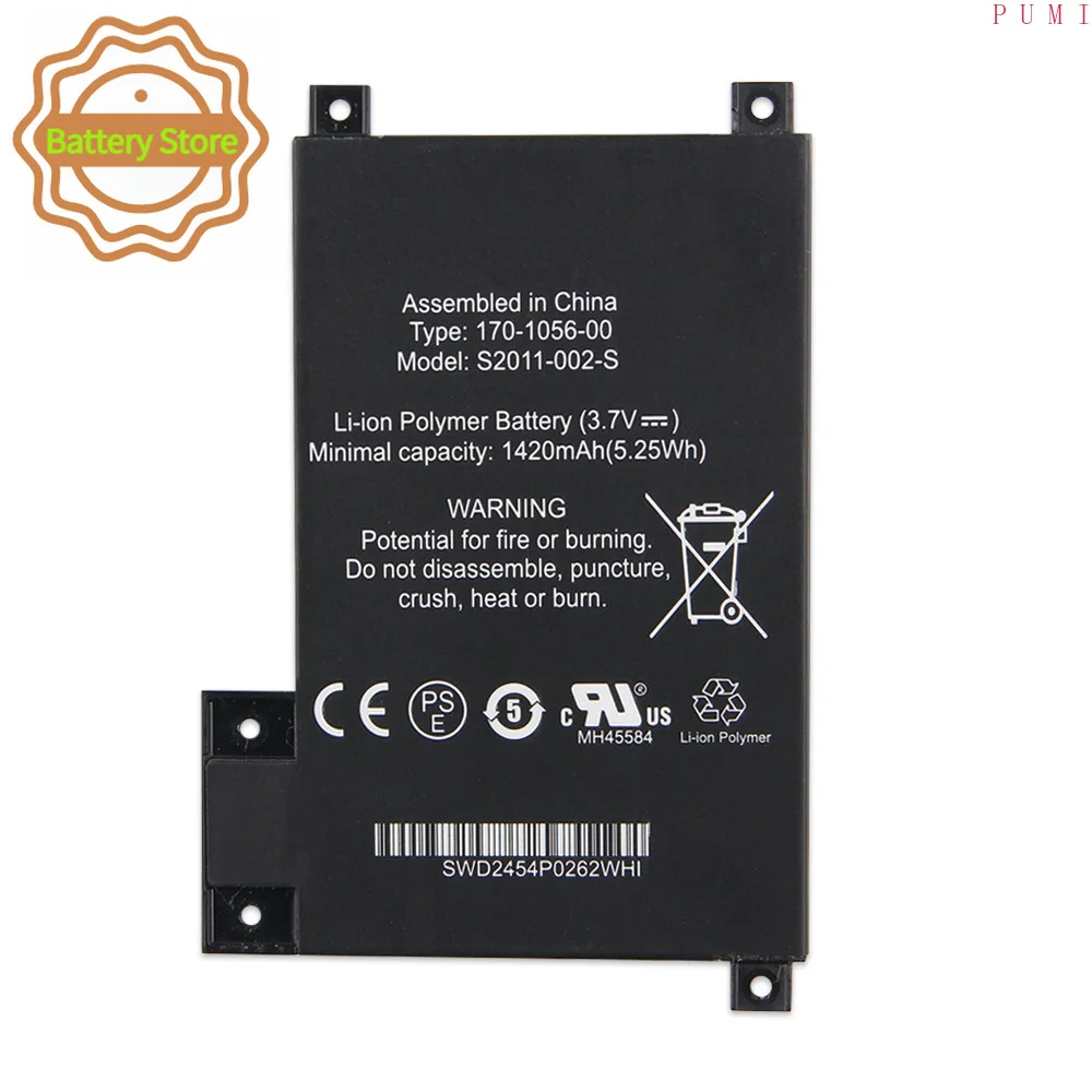 Replacement Battery S2011-002-A S2011-002-S For Amazon Kindle Touch 170-1056-00 High Quality Batteries With Tool 1420mAh