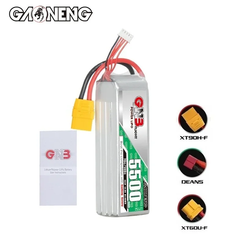 RC FPV Racing Drone Battery GNB 14.8V 5500mAh Lipo Battery For Car Boat FPV Drone Helicopter Airplane Tank Parts 14.8V Battery