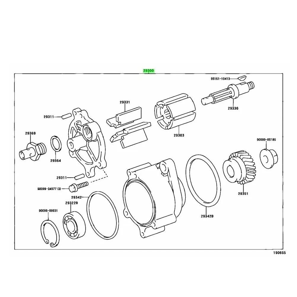

Strict 1 Piece New Engine Vacuum Pump Silver Metal Automotive Supplies For Toyota Land Cruiser HZJ75 HDJ78 HDJ80 1PZ 1HZ 1HD