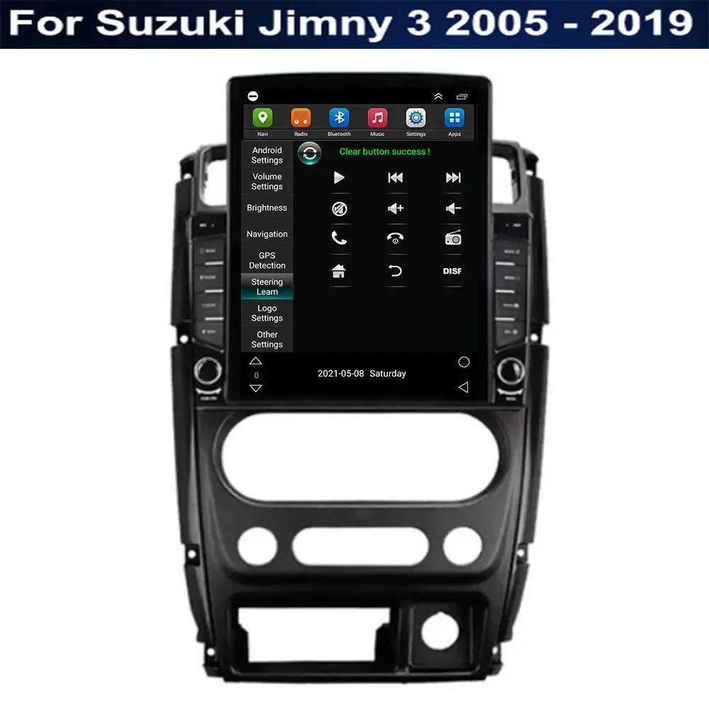 9.7" Android 13 For Suzuki Jimny 3 2005 - 2035 Tesla Type Car Radio Multimedia Video Player Navigation GPS RDS 2 Din dvd Camera