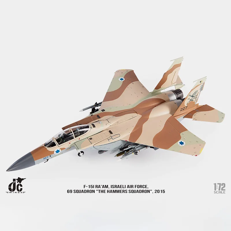 JC Wings 1:72 Scale Air Force F-15I F15 fighter-bomber 69 Hammer Squadron military fighter model collection gift displays