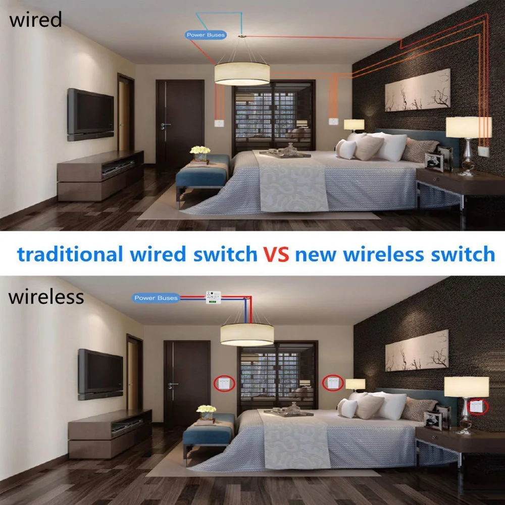 CENFAYA 433HMz Wireless Light Switch 3 Gang 86 Wall Panel RF Switch AC 110V 220V 230V 10A Relay Receiver Controller No Wiring