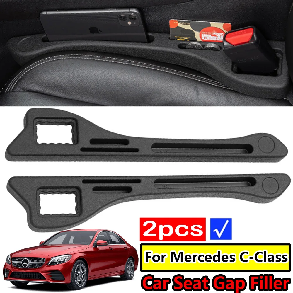 자동차 시트 틈새 정리함 보관 시트 갭 필러 스트립, 메르세데스 C 클래스 W202 W203 W204 W205 W206 C 180 200 260 43 63 AMG용