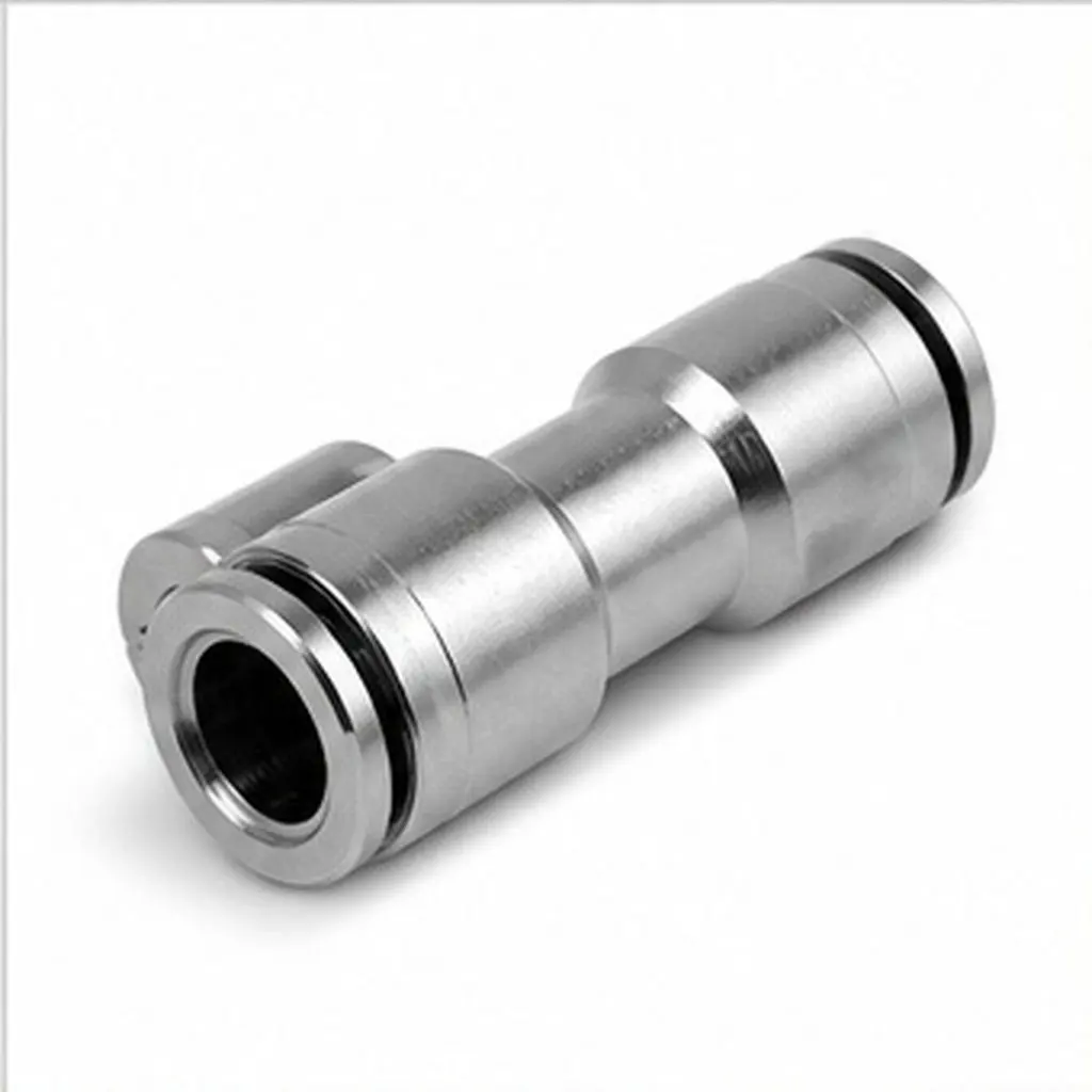 2Pcs Stainless Steel Push to Connect Pneumatic Quick Connectors Air Hose Tube Fittings for Automotive Industrial Applications