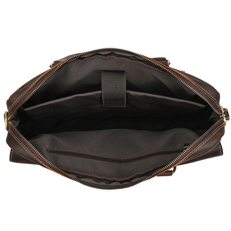 Valigetta per laptop in vera pelle di alta qualità per uomo Valigetta da lavoro in pelle di vitello maschile Borsa a tracolla stile vintage
