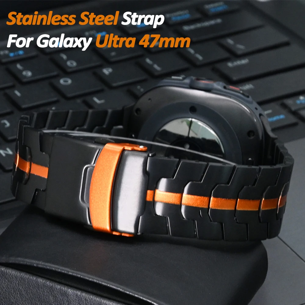 Ultra Stainless Steel Strap for Samsung Galaxy Ultra Watch 47mm Metal Luxury Band for GALAXY ultra 7 47MM Accessories Watchband