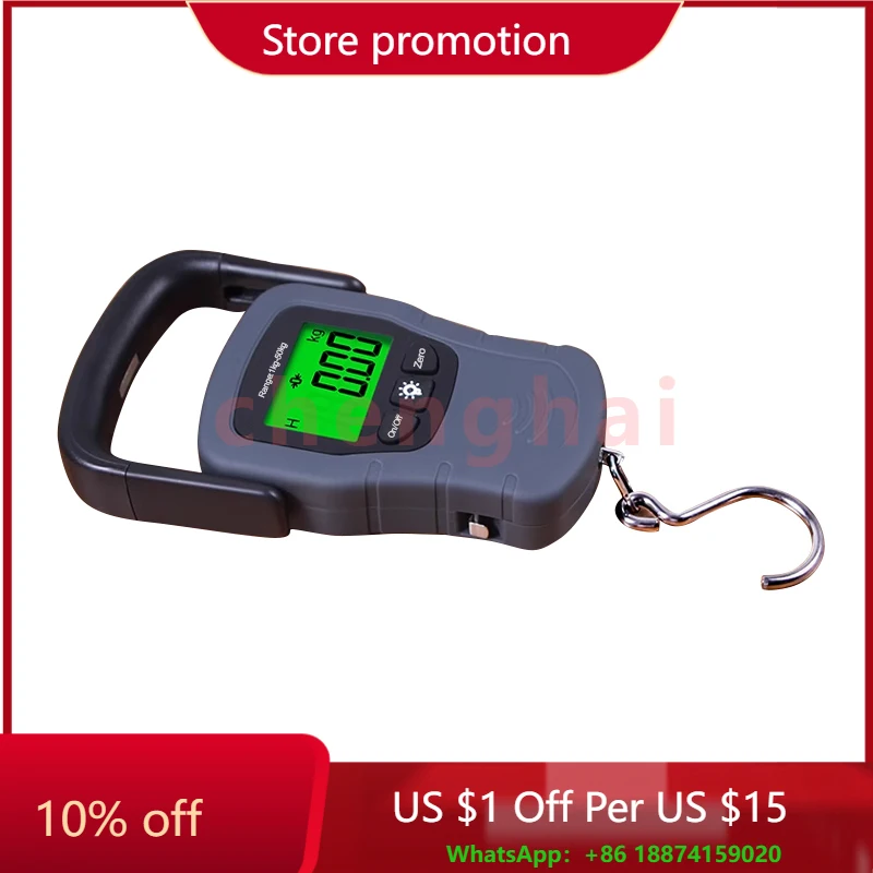 

KH-DG-50 Portable Hanging Weighing Scale Digital Luggage Scale for Fishing Scale 50kg