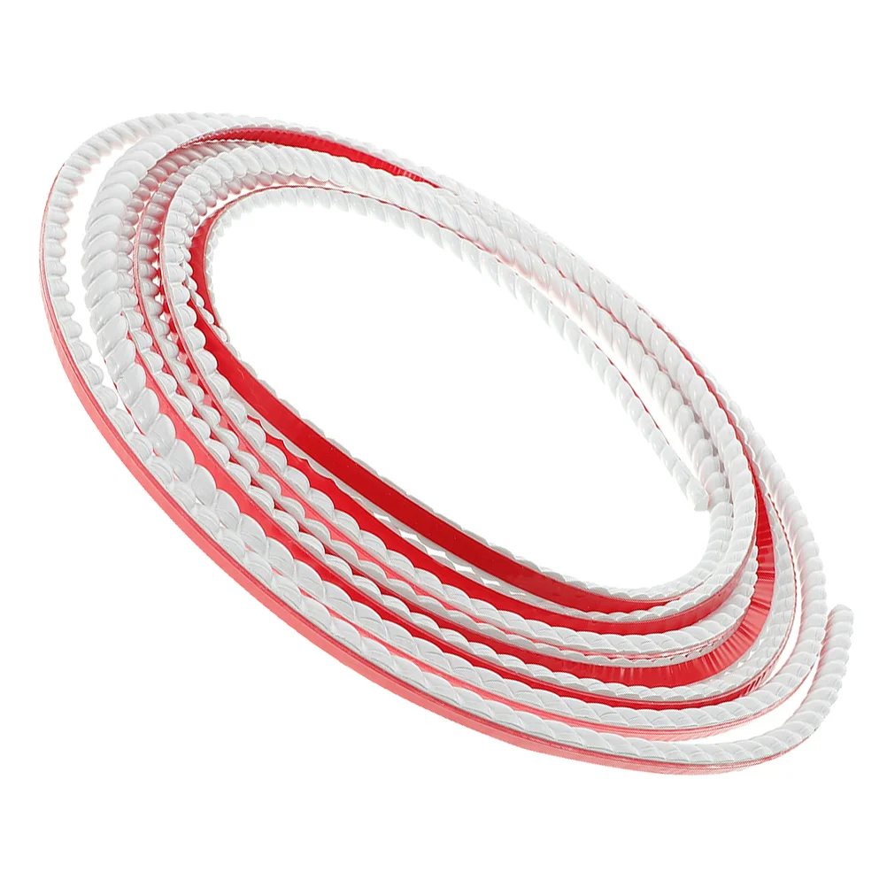 

1 Roll Self-Adhesive 3D Relief Molding Trim For Wall Corner Cabinet Edge Peel Stick Flexible Decorative Trim Home Decoration