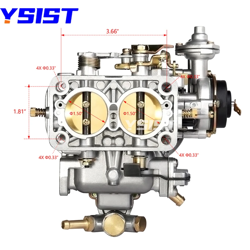 Weber 38/38 DGES DGAS DGEV Carburetor for Fiat Renault Ford VW Dodge Toyota Pickup  Lada Jeep BMW Carby 2-Barrel Electric Choke