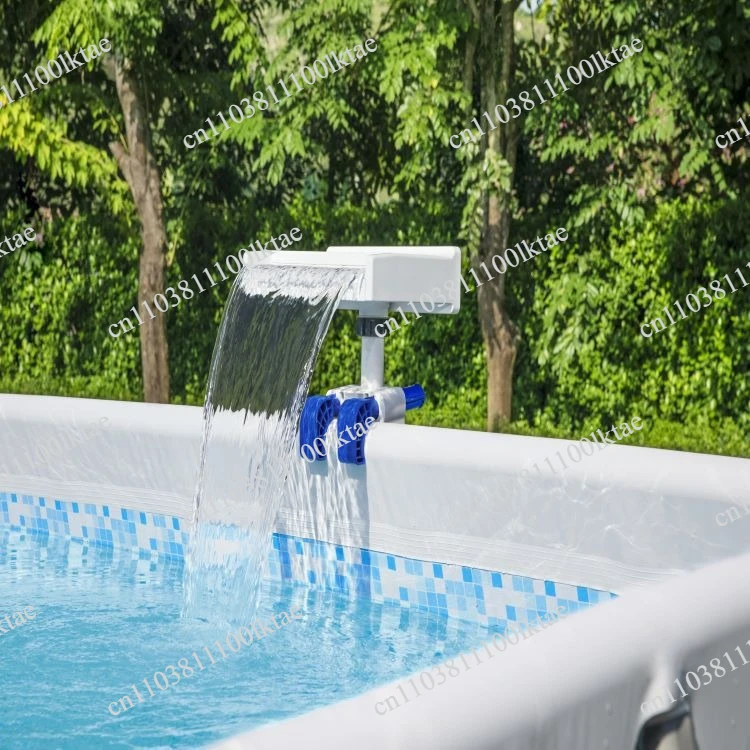 Bracket Pool Portable Detachable Separation Color Changing Water Jet Waterfall