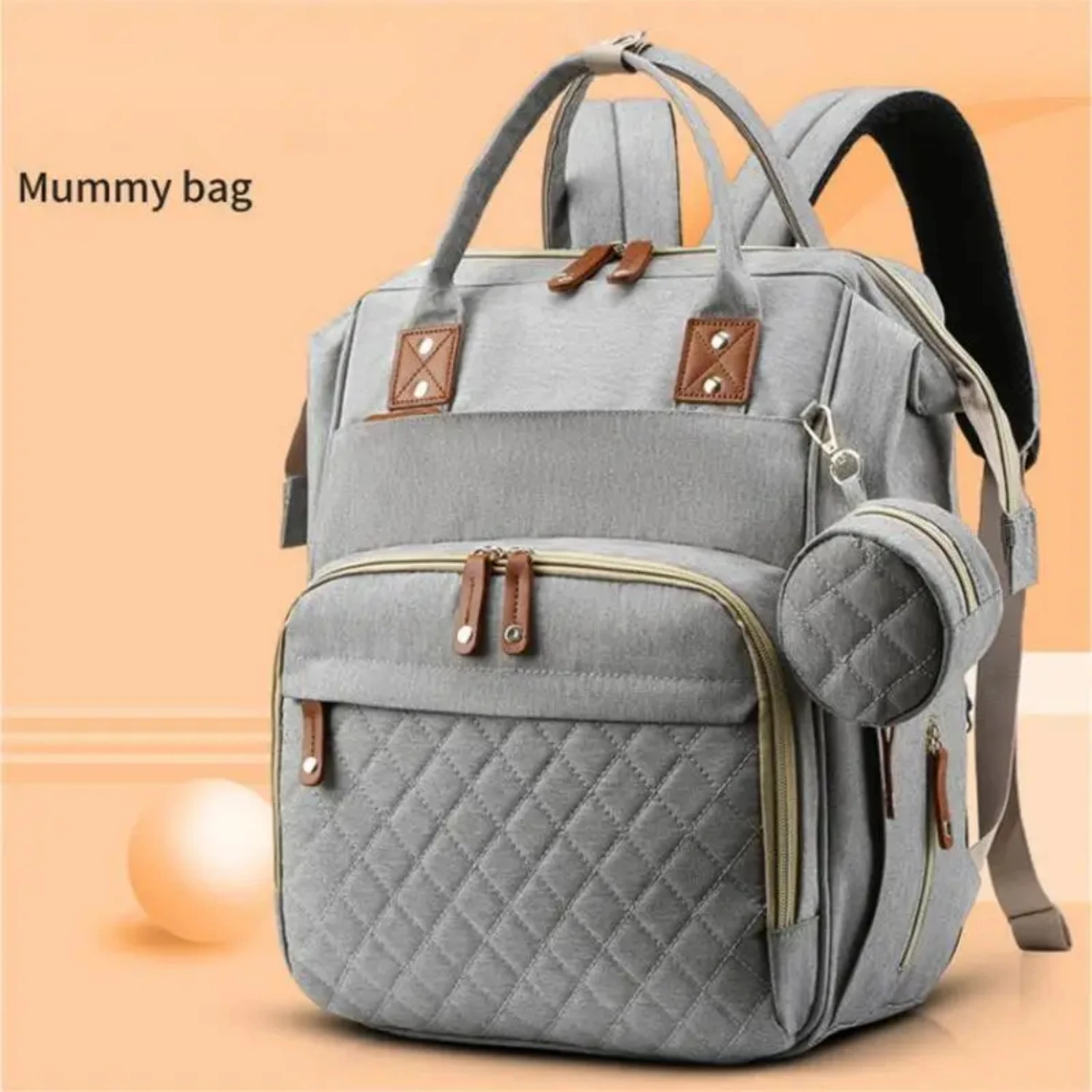 

Large-capacity Multi-functional Lightweight Essential Mother And Baby Bag - Portable Mommy Bag for Crib Stroller Backpack, Light