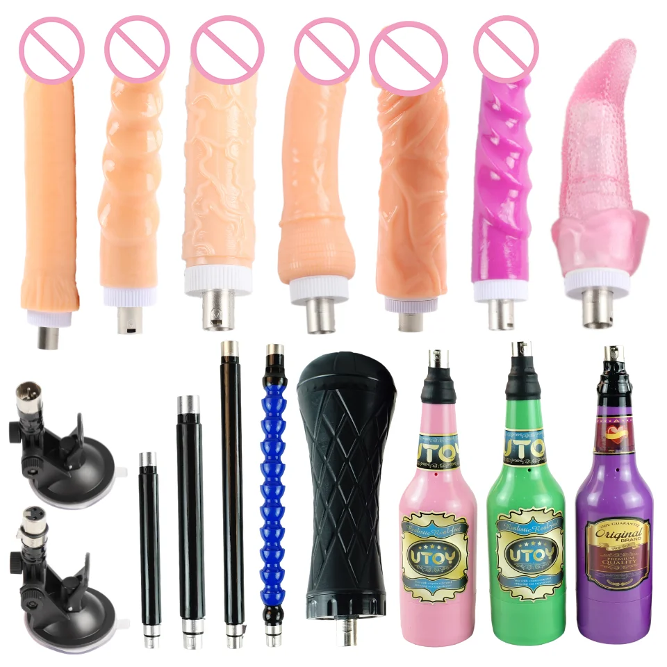 FREDORCH 3XLR Attachements For Sex Machine Women and Men Love Machines Sex Toys Adult Product 3Prong Big Dildos Masturbation Cup