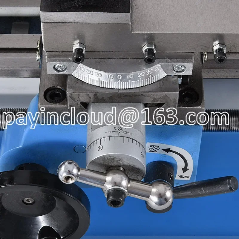 Stainless Steel Lathe Metal Processing Lathe New 0618 110V/220V Mini Lathe Machine Benchtop Metal Lathe Tool Household DIY Small