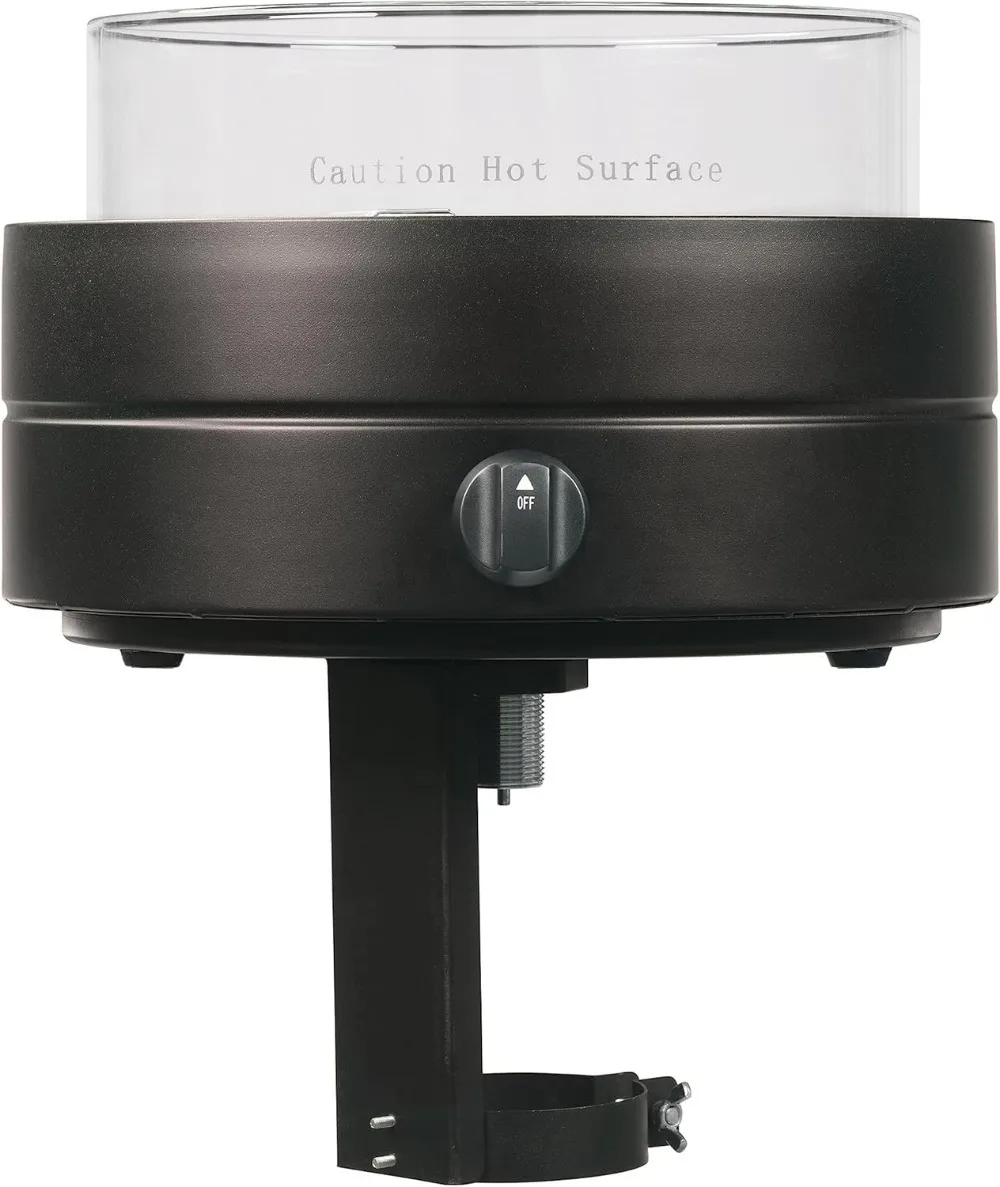 

14-Inch Round Propane Fire Pit, 9000 BTU Portable Tabletop Fireplace with Glass Stones for Outdoor Patio & Camping