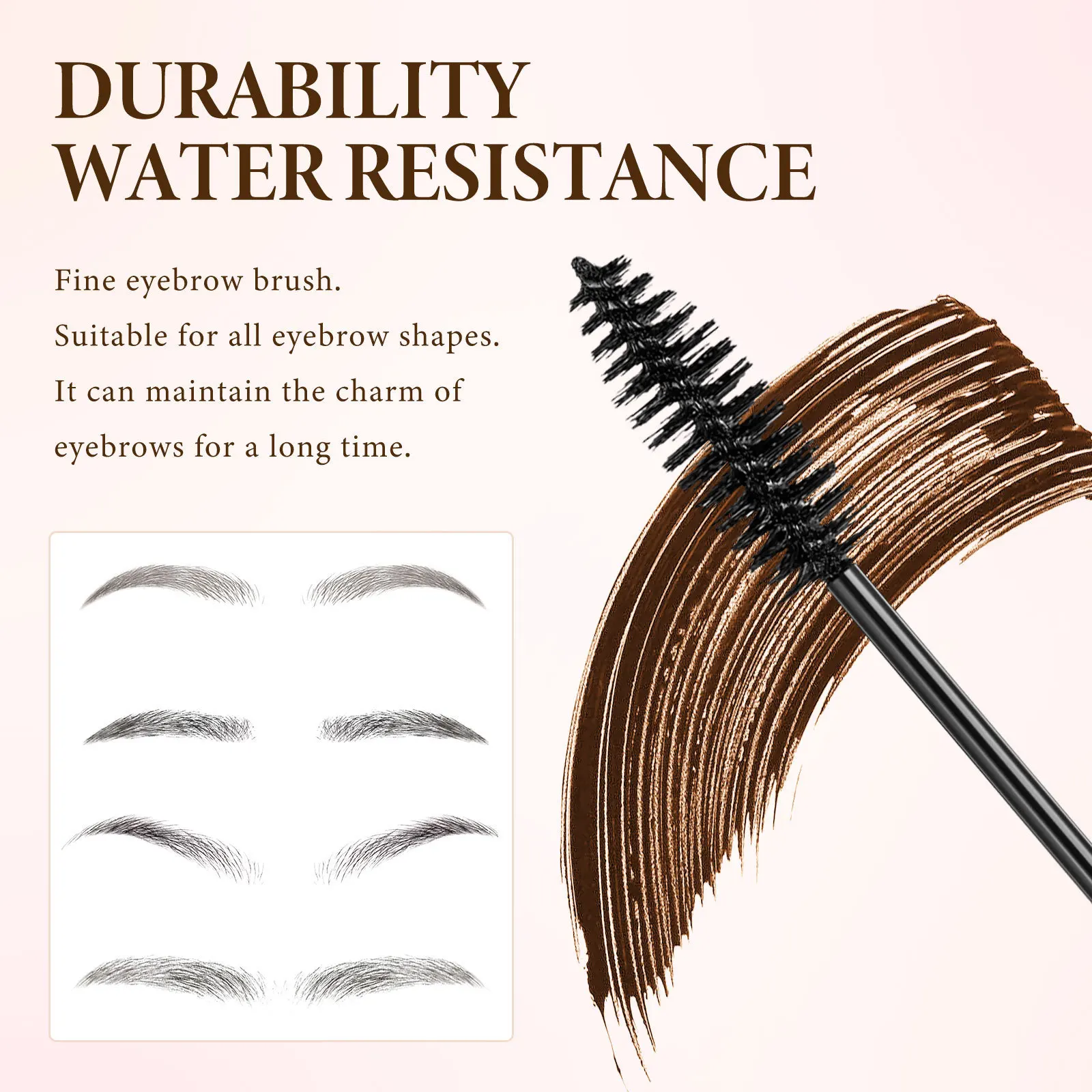 Mascara de teinture pour sourcils 2 en 1, teinte rapide et imperméable, Gel de teinture pour sourcils facile, Kit de teinte pour cils, crème de maquillage durable