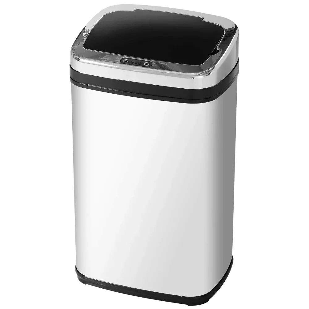 Papelera Cocina 30L Cubo Basura Cocina con Sensor Detector Movimiento y Apertura Automático Acero Inoxidable