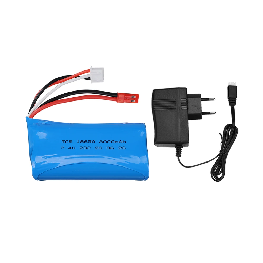 2 S 7,4 V batería RC juguetes helicóptero camión barco piezas 3000mah 7,4 V baterías para SYMA F1 BR6802 UD1601 UD1602 SG1603 SG1604 RC Car
