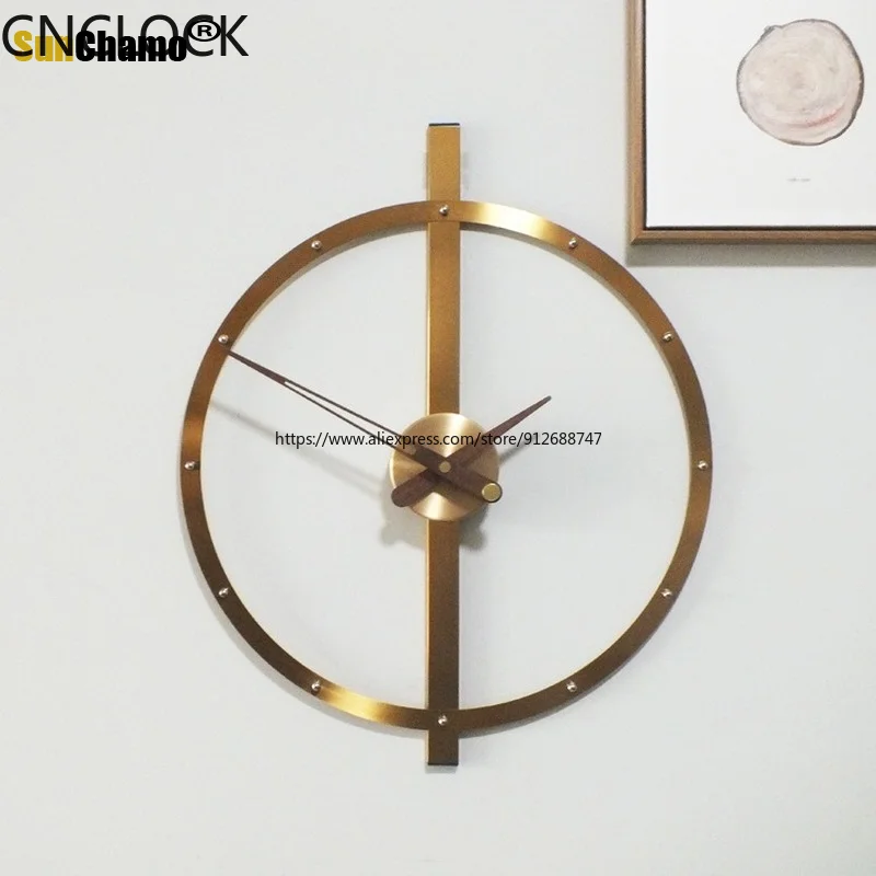 Sunchamo-Современные минималистичные настенные часы, Творческая личность, Гостиная, Украшение дома, Скандинавские, Испания, Подвесные часы, Новые