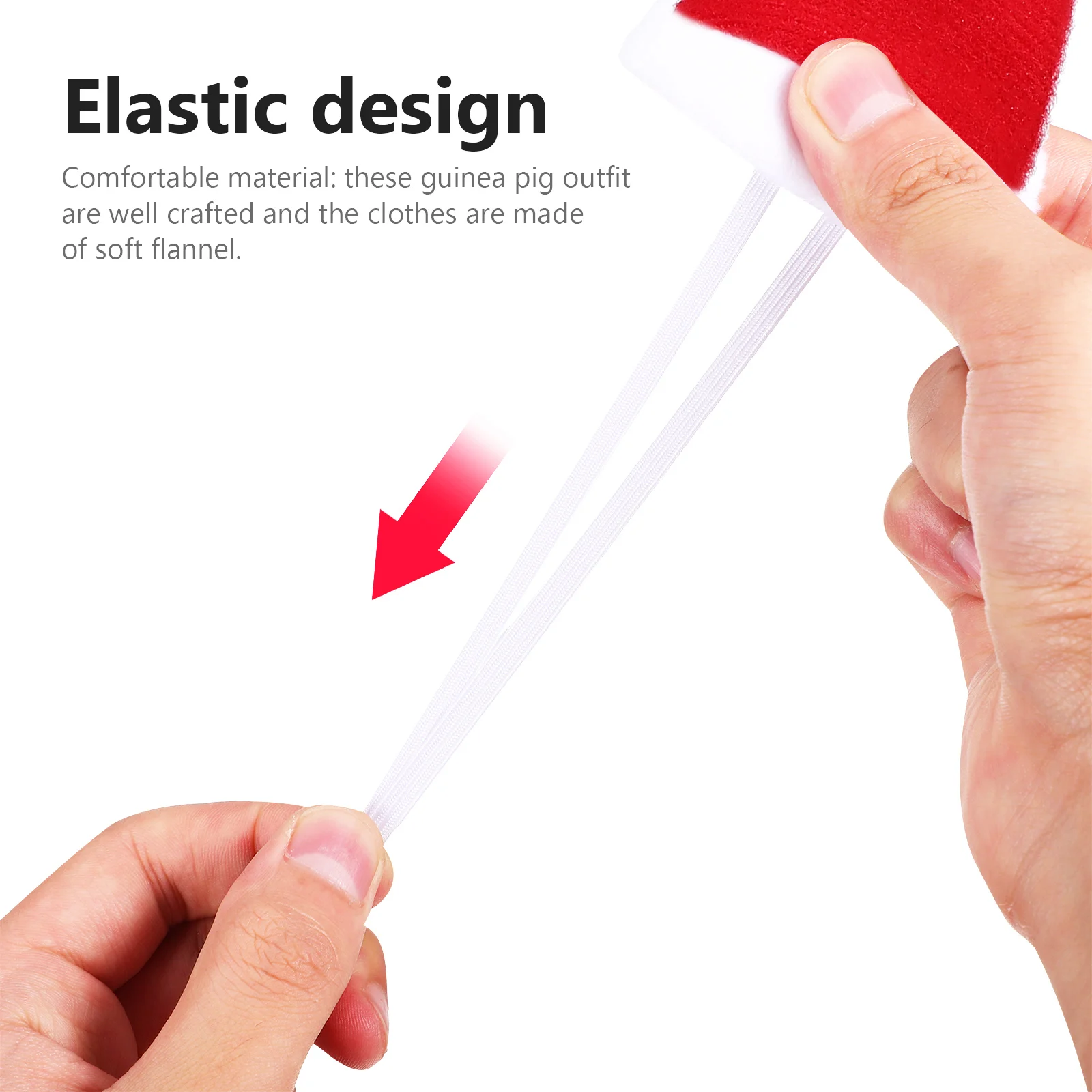 

1Set Holiday Small Pet Christmas Outfit Mini Sweater Bunny Costume Guinea Pig Hamster Xmas Party Hat Guinea Pig Clothes