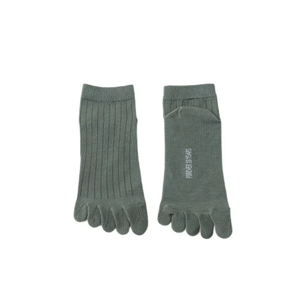 

With Separate Fingers Five Finger Socks Thin Short Tube Low Cut Ankle Sports Socks Anti Friction Breathable Cotton Toe Socks