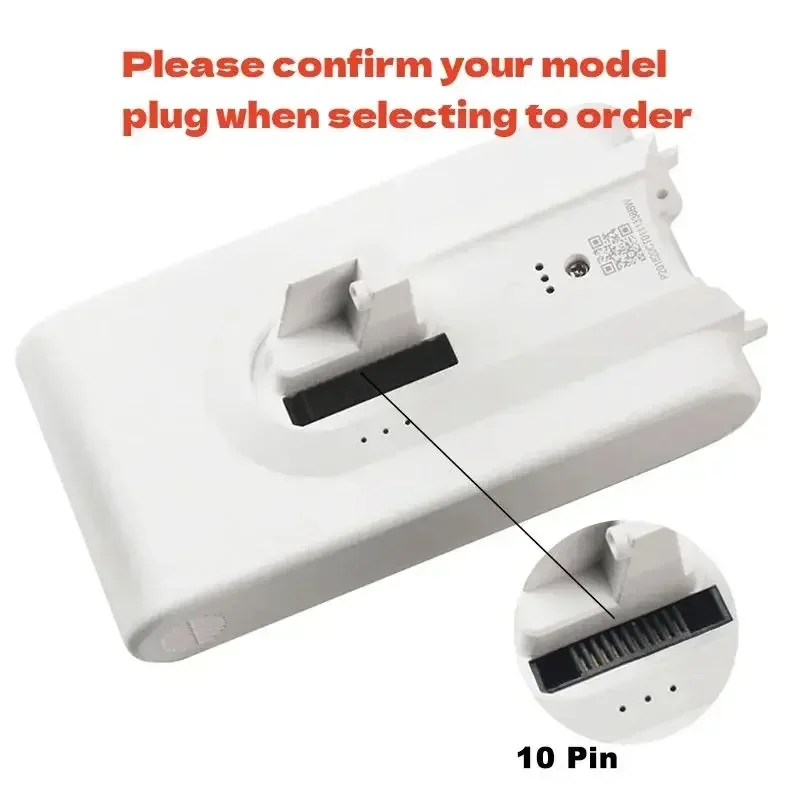 "قطع Batterie De Remplacement 5000mAh Li-ion Pour Dreame V8 V10Pro V9P XR، Aspirateur À Main Sans Fil، الأداء الأمثل"