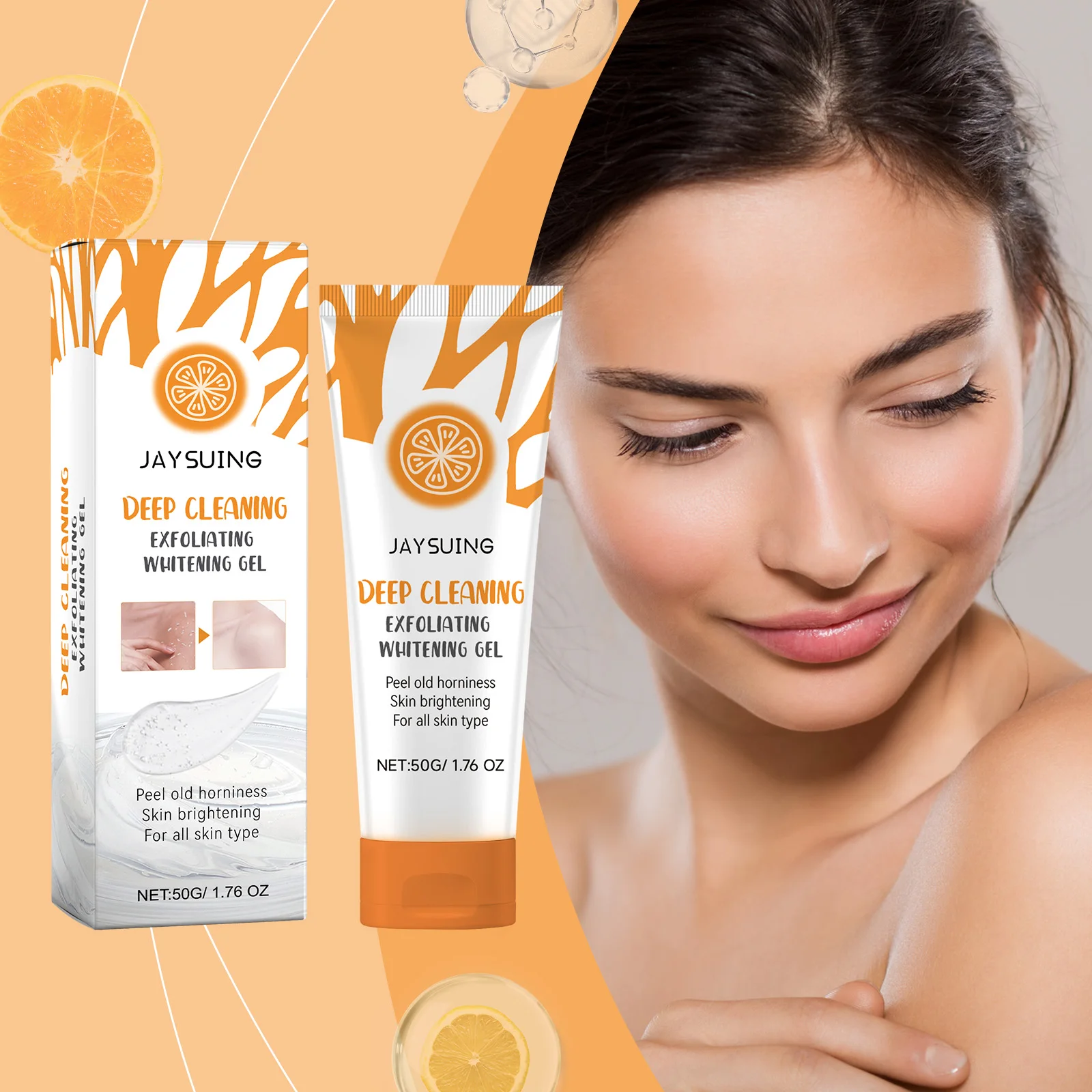 جل مقشر JAYSUING يطفو على الجسم وتقشير البشرة وترطيب الجسم بالكامل وتنعيم البشرة #1