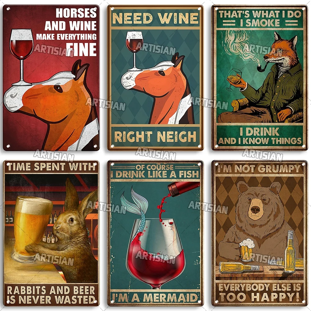 Artisian Beer Metal Sign Wine  Tin Poster Drinking Decorative Plate Wall Decor Garage Bar Pub Club Hotel Kitchen Home Man Cave