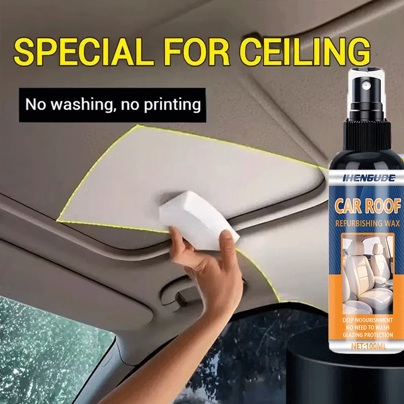 Professional Car Interior Spray, Gentle and Neutral Care for Seat and Ceiling Coverings, Four Seasons General Interior Renovation