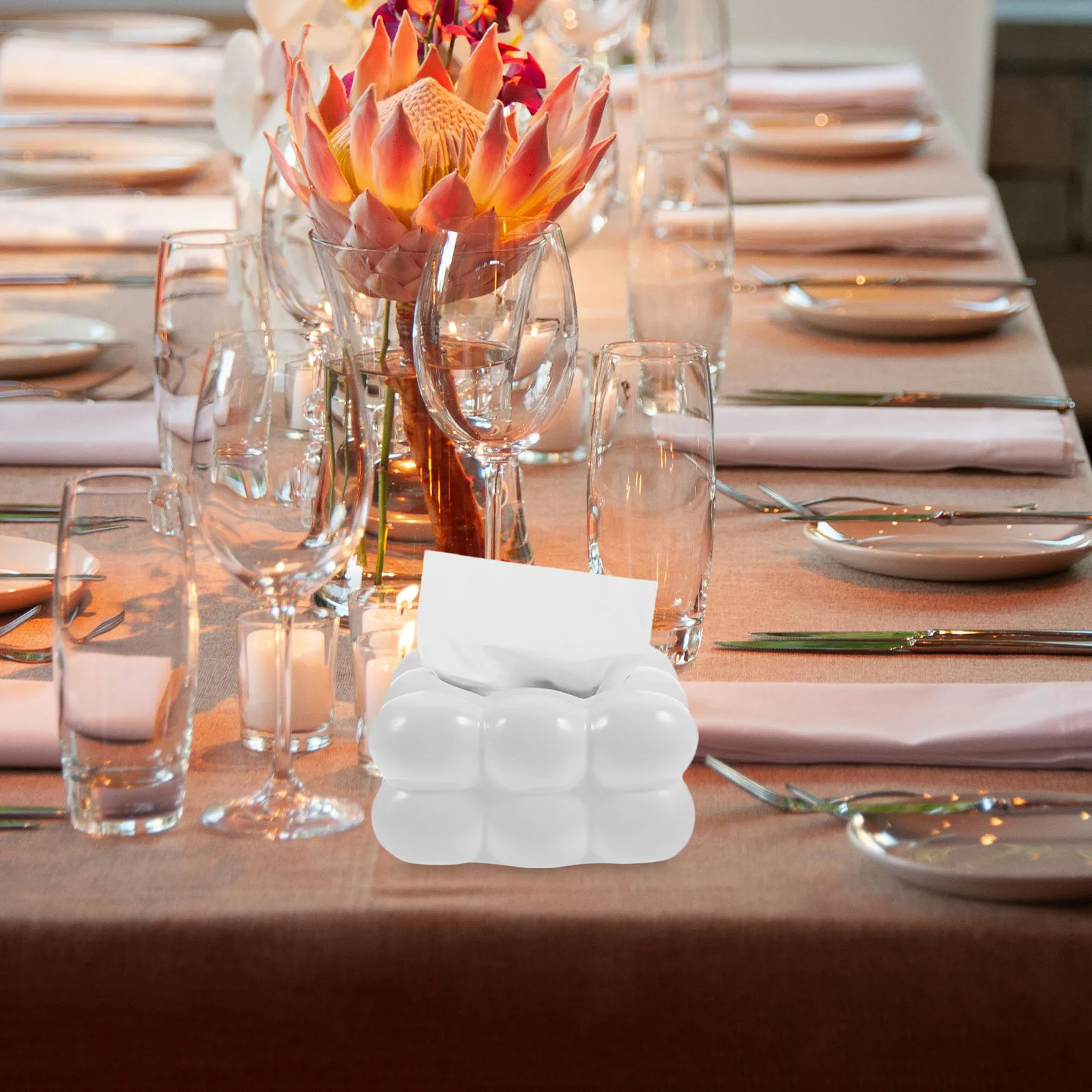 

Керамический держатель для салфеток, настольный органайзер для салфеток, компактный размер, прост в использовании, для дома, офиса, кафе, декоративный держатель для салфеток