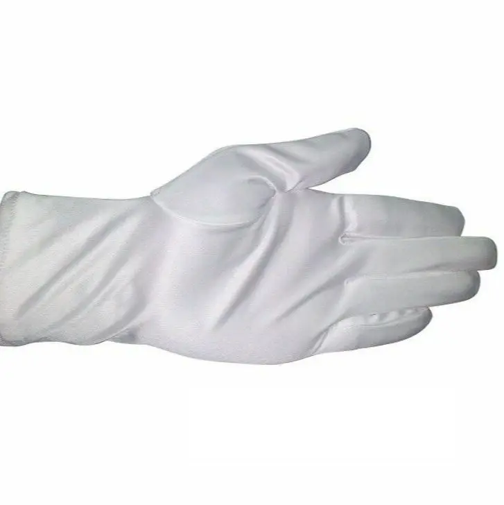 4pairs/lot Microfiber Dust-free Anti-Scratch White Wipe Cloth Glove for Watch Repair Jewelry Disc Cleaning