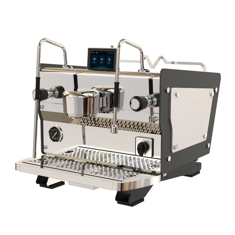 For Saturated Group Stainless Steel Semi Automatic Dual Boiler Espresso Machine With 9 Bars Pressure For Professional Coffee