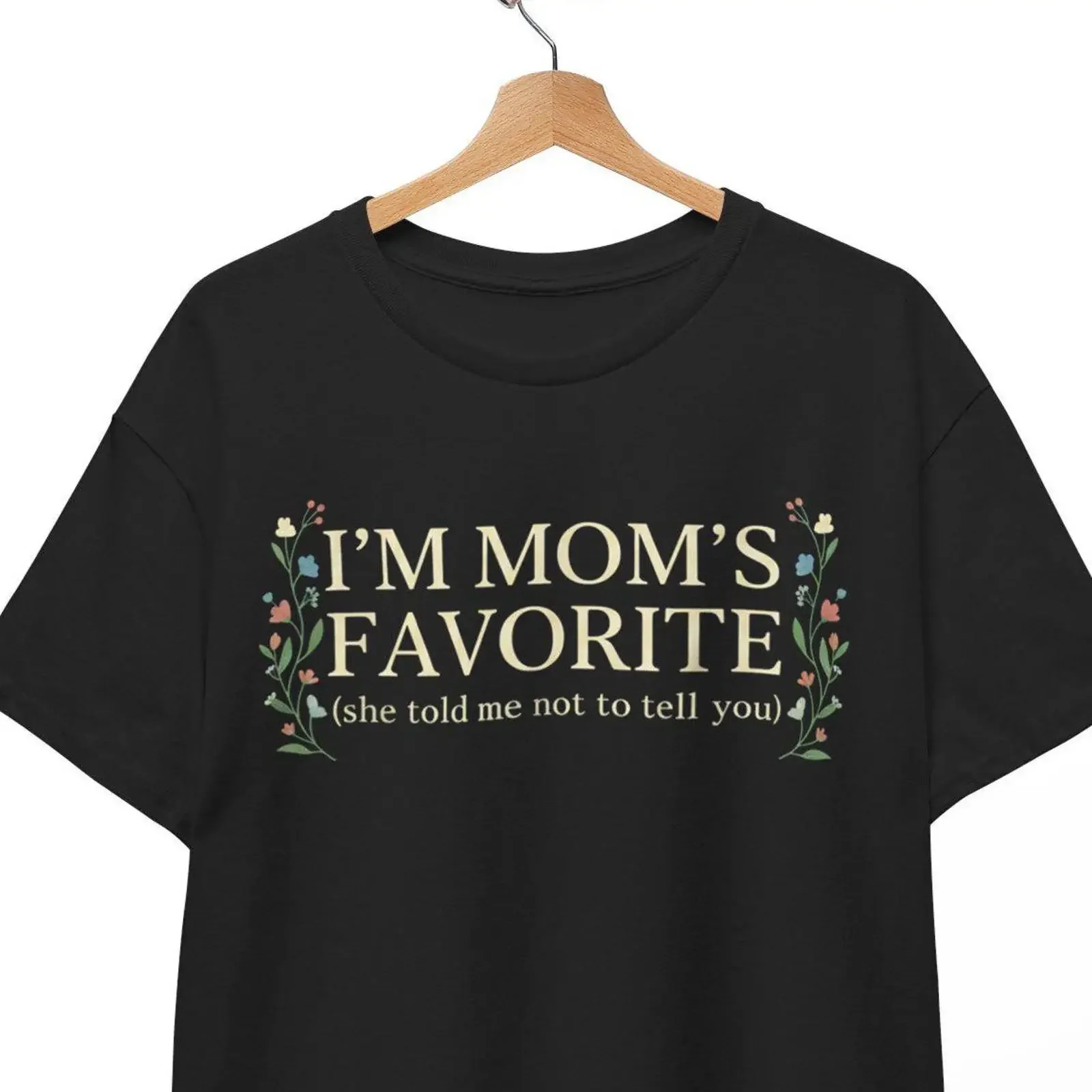 Mom's Favorite Son Daughter T Shirt Sarcastic Sibling Rivalry vintage Washed Casual homme Unisex Soft graphic streetwear