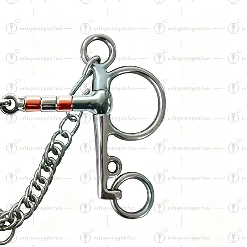 Stainless Steel Horse Bit, Red Copper Horse Mouth, Equestrian Supplies, Stirrups