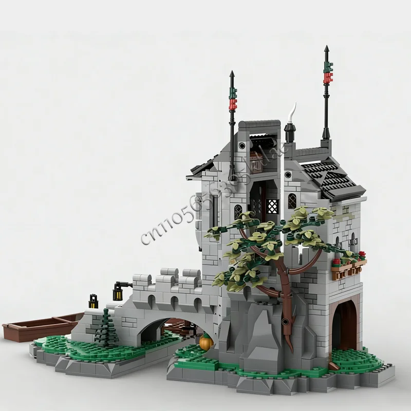 1383 pièces, tour de surveillance de construction, MOC, construction modulaire personnalisée, technologie de conception, jouet populaire pour enfants, bricolage, cadeau de festival