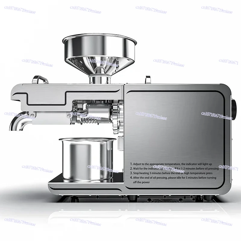 

Rust steel oil press Household and commercial multi-functional automatic intelligent frying machine Flaxseed press
