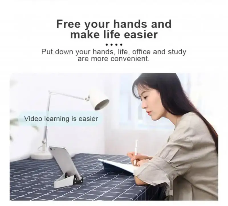 1 Pcs V-Shaped Universal Foldable Mobile Cell Phone Stand Holder For Smartphone Tablet Adjustable Support Phone Support Bracket