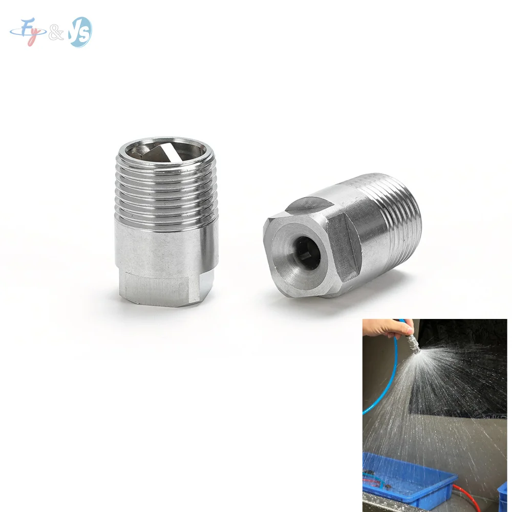 Wide Angle 304 Stainless Steel Full Cone Water Jet Spray Nozzle BBW 1PCS 1/8