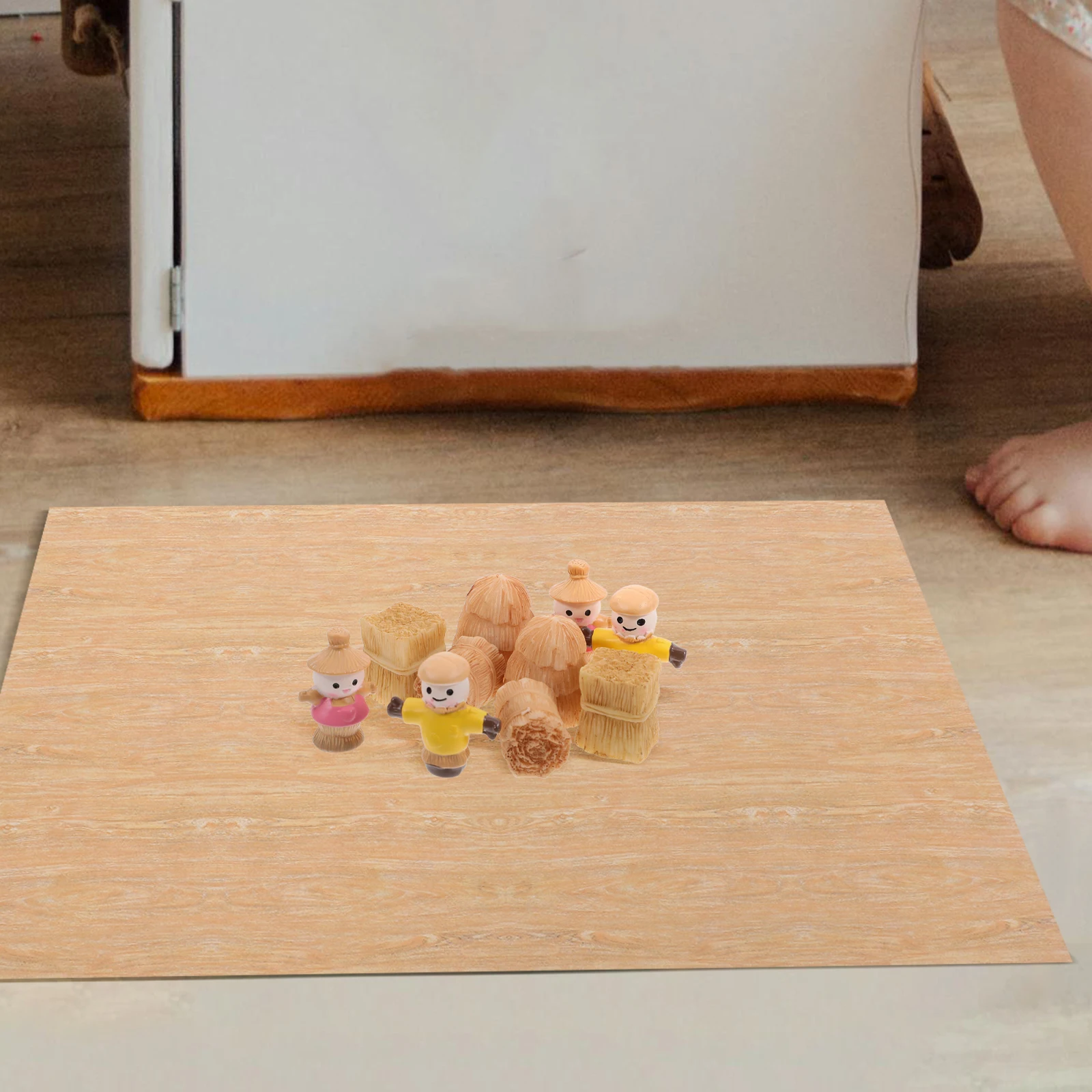 

10 Pcs Farm Haystack Ornaments Mini Decor Decorations Landscaping Miniature Toy Delicate Model Child