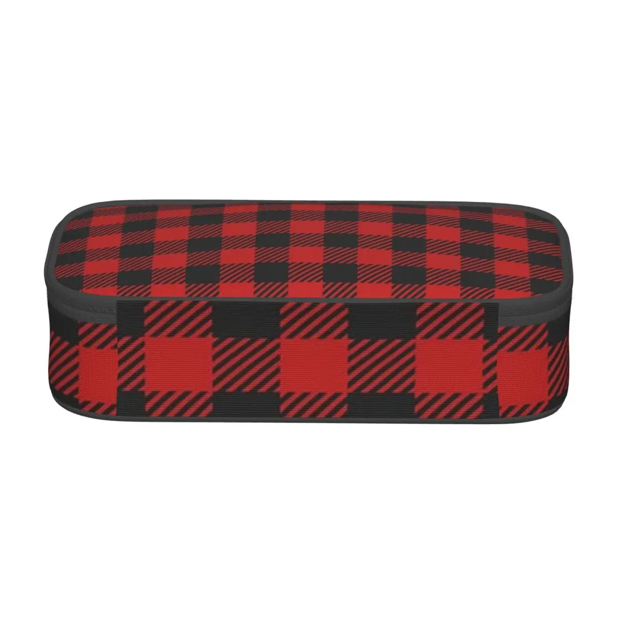Red And Black Seamless Pattern Pencil Cases for Student Pen Box Pencil Bag Big Capacity Pencil Pouch Pen Holder