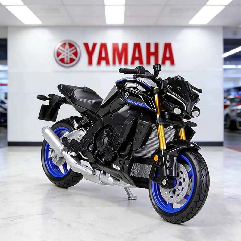 

Модель мотоцикла YAMAHA MT-10 SP MT-10SP из сплава, масштаб 1:18, коллекционная игрушка, внедорожный мотоцикл с амортизатором, игрушечный автомобиль