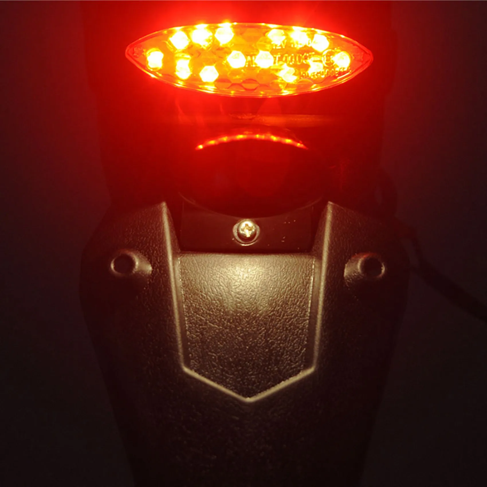 

Universal Motorcycle Rear Fender Mudguard With LED Tail Light For Yamaha Mudguard LED Brake Tail Light Brake Lamp
