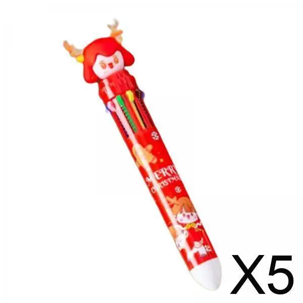 

5x10 цветов шариковая ручка 0,5 мм многоцветная ручка-челнок для школьных канцелярских товаров для детей